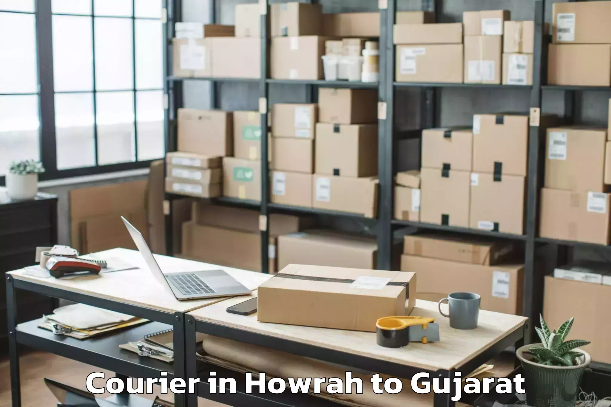 Affordable Howrah to Kherva Courier